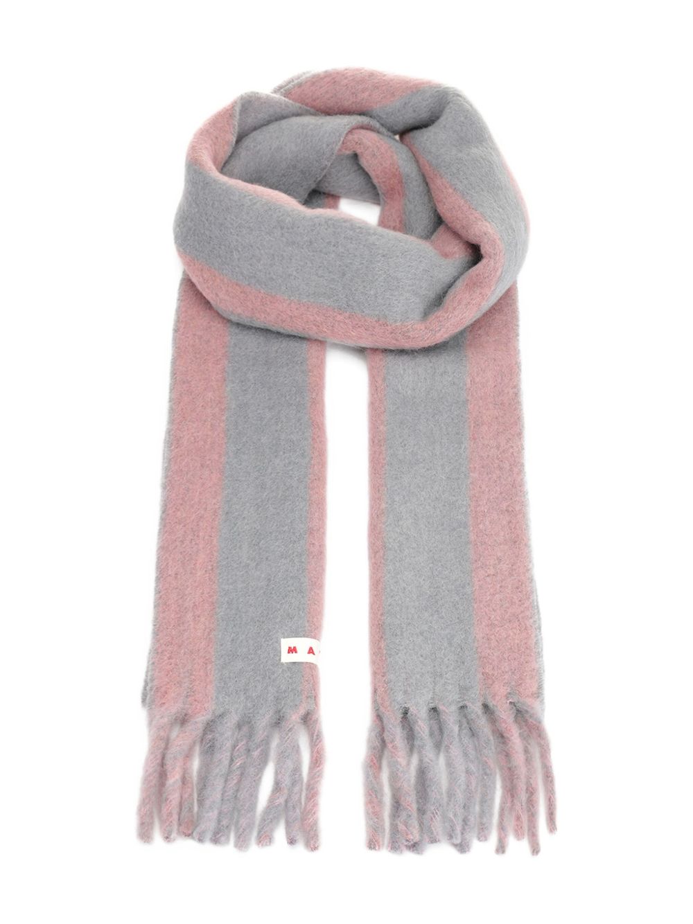 Sciarpa a righe con frange Marni - unisex 