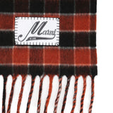 Sciarpa a quadri con in rosso e nero frange Marni - Unisex 