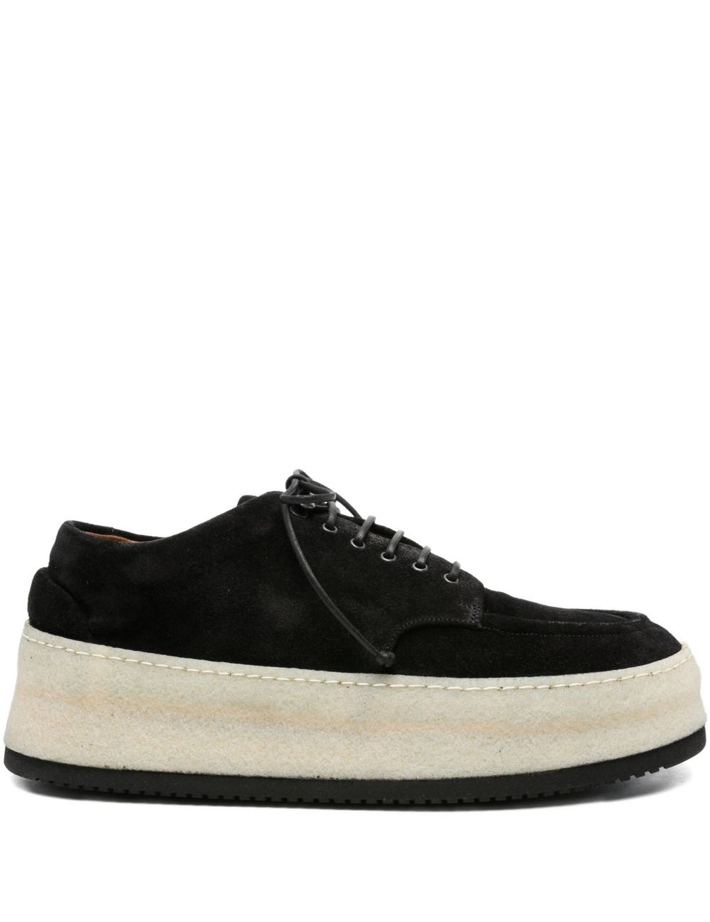 Derby con suola chunky parapana in nero Marsell - uomo 