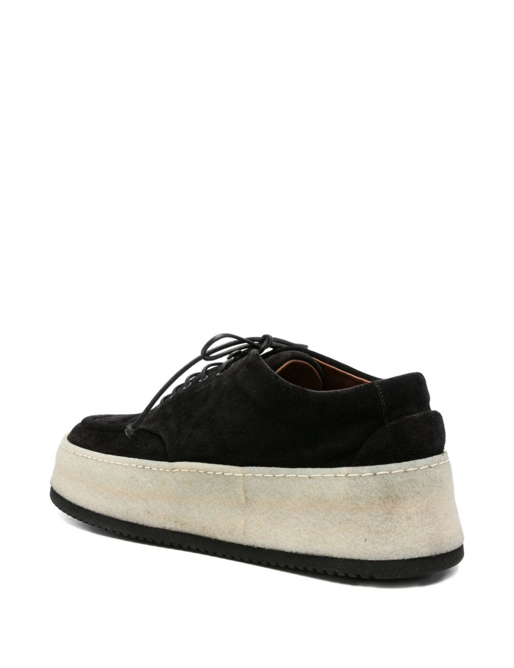 Derby con suola chunky parapana in nero Marsell - uomo 
