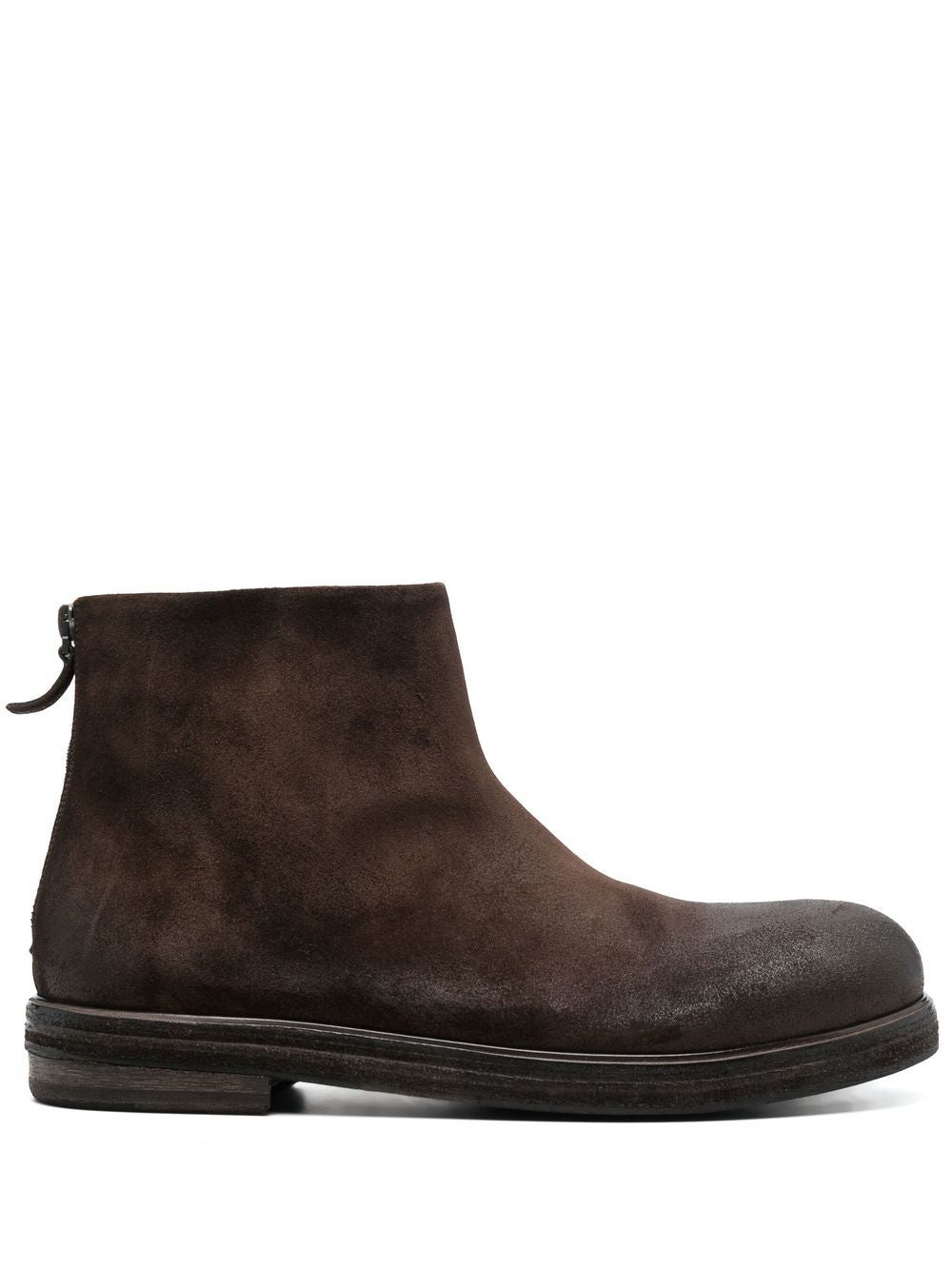 Stivaletti con effetto vissuto in marrone Marsell - uomo 