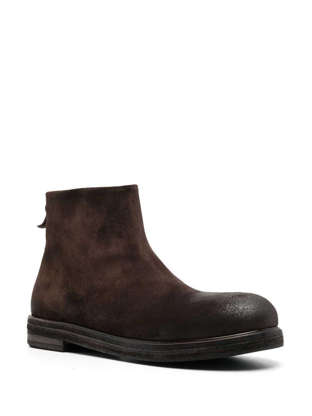 Stivaletti con effetto vissuto in marrone Marsell - uomo 