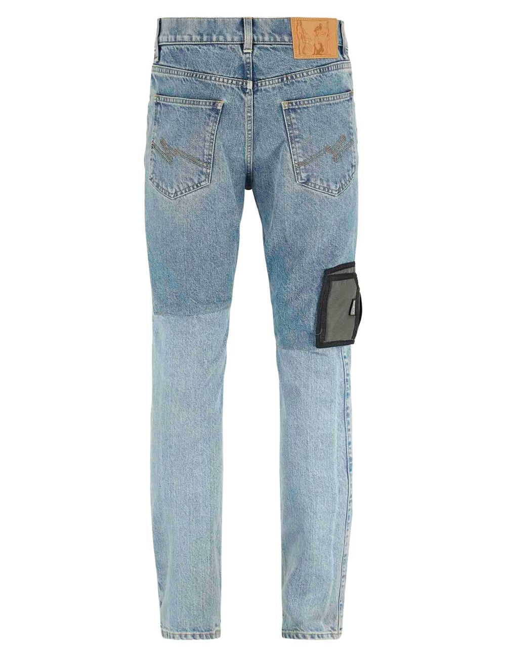 Jeans con design patchwork in blu Martine rose - uomo 