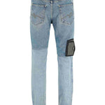Jeans con design patchwork in blu Martine rose - uomo 