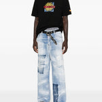 T-shirt con stampa grafica in nero Martine rose - uomo 