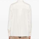 Camicia in cady di seta avion in avorio Maxmara - donna 