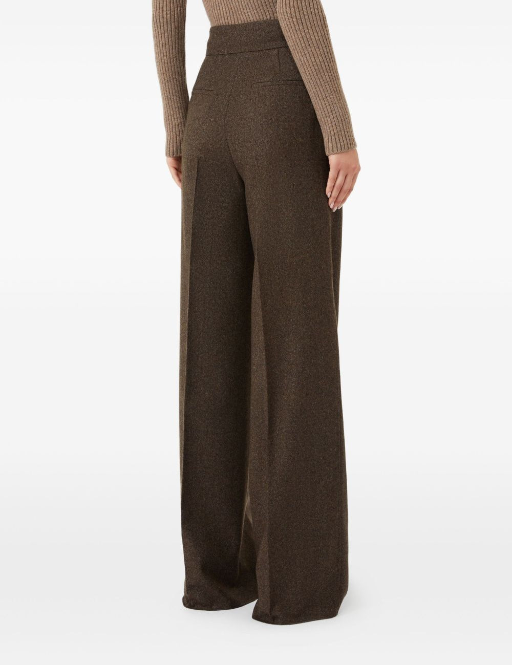Pantaloni a vita alta billy in marrone Maxmara - donna 