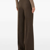 Pantaloni a vita alta billy in marrone Maxmara - donna 