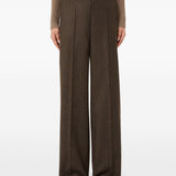 Pantaloni a vita alta billy in marrone Maxmara - donna 
