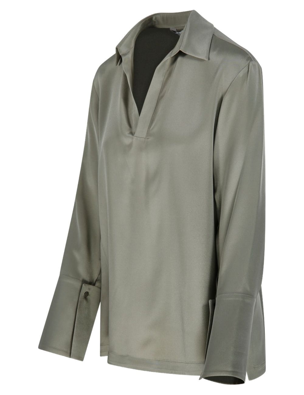 Blusa in cady di seta stretch dover in verde Maxmara - donna 