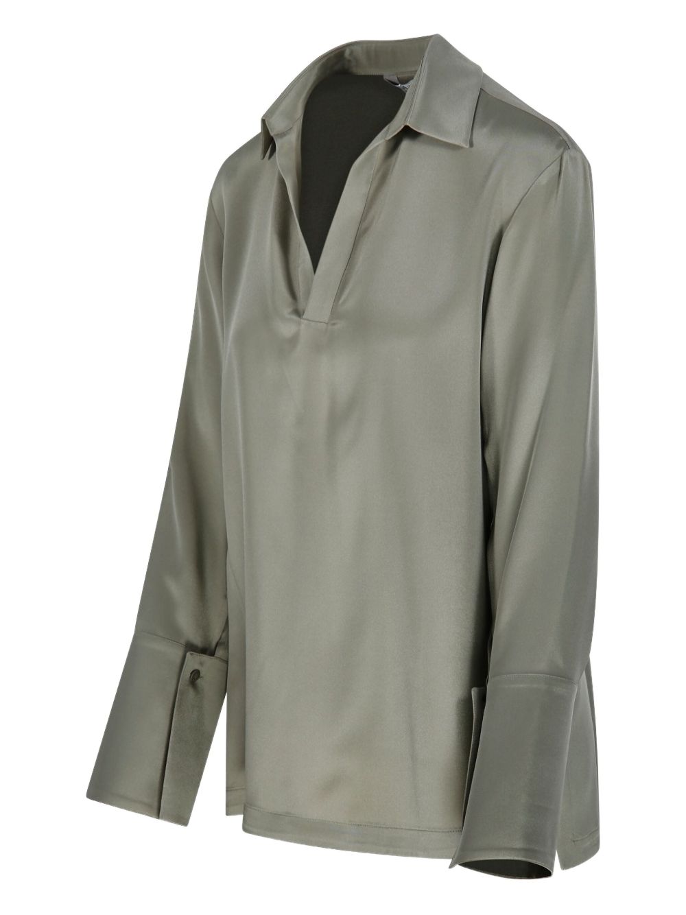 Blusa in cady di seta stretch dover in verde Maxmara - donna 
