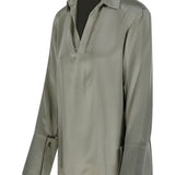 Blusa in cady di seta stretch dover in verde Maxmara - donna 