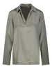 Dover green stretch silk cady blouse Max Mara - women