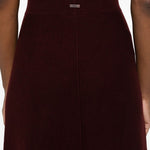 Gonna svasata in lana e cachemire giberna in bordeaux Maxmara - donna 