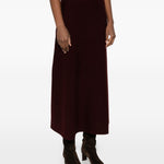 Gonna svasata in lana e cachemire giberna in bordeaux Maxmara - donna 
