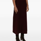 Gonna svasata in lana e cachemire giberna in bordeaux Maxmara - donna 