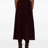 Gonna svasata in lana e cachemire giberna in bordeaux Maxmara - donna 