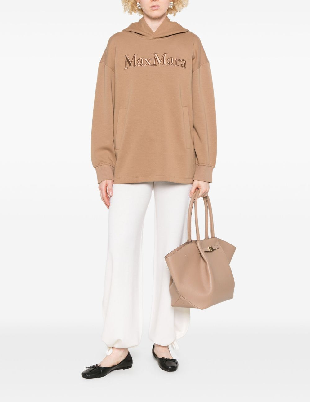 Pantaloni con vita elasticizzata in bianco Maxmara - donna 