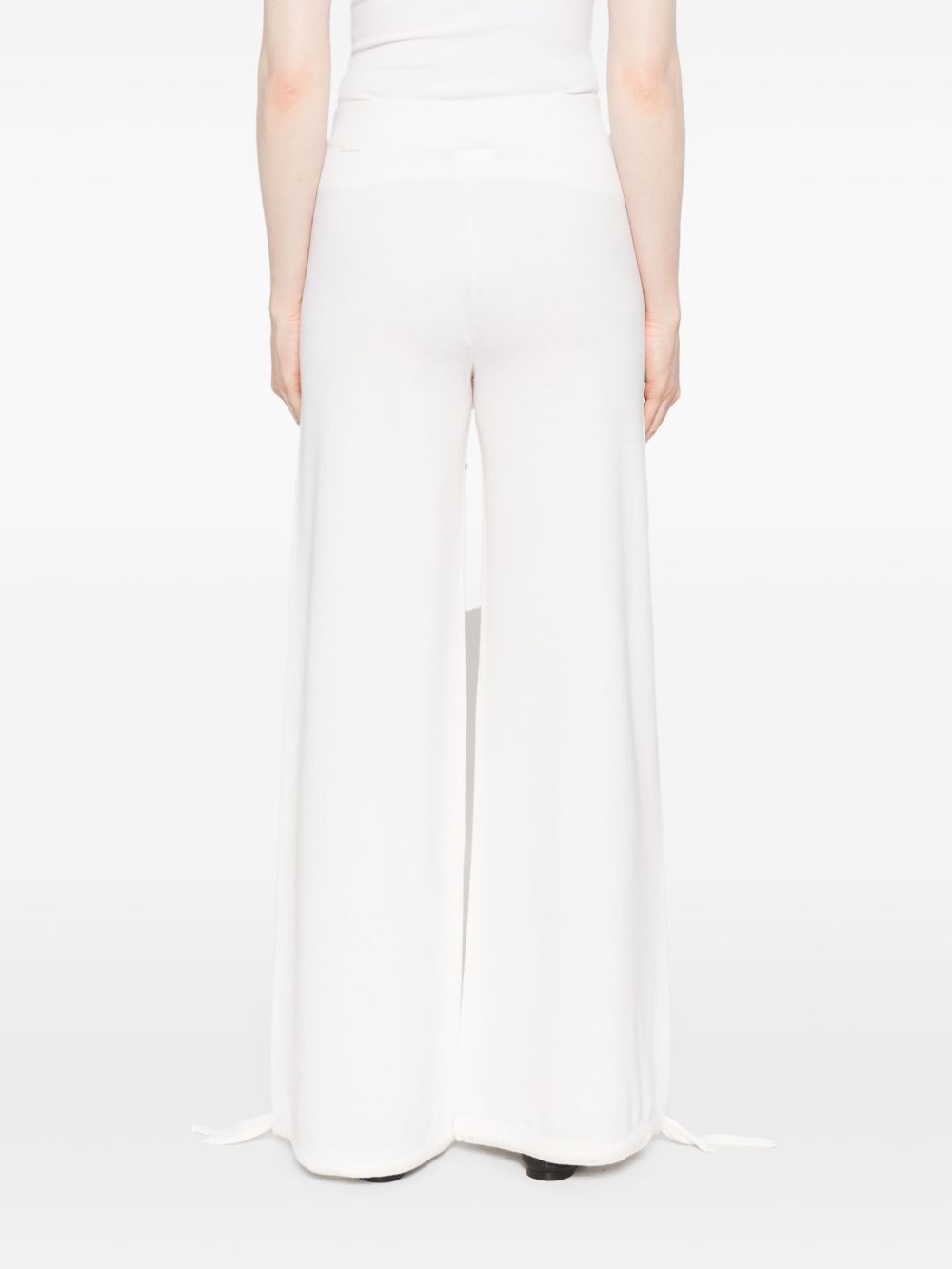Pantaloni con vita elasticizzata in bianco Maxmara - donna 