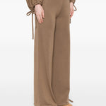 Pantaloni con vita elasticizzata in marrone Maxmara - donna 