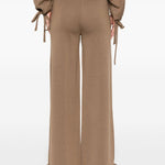 Pantaloni con vita elasticizzata in marrone Maxmara - donna 