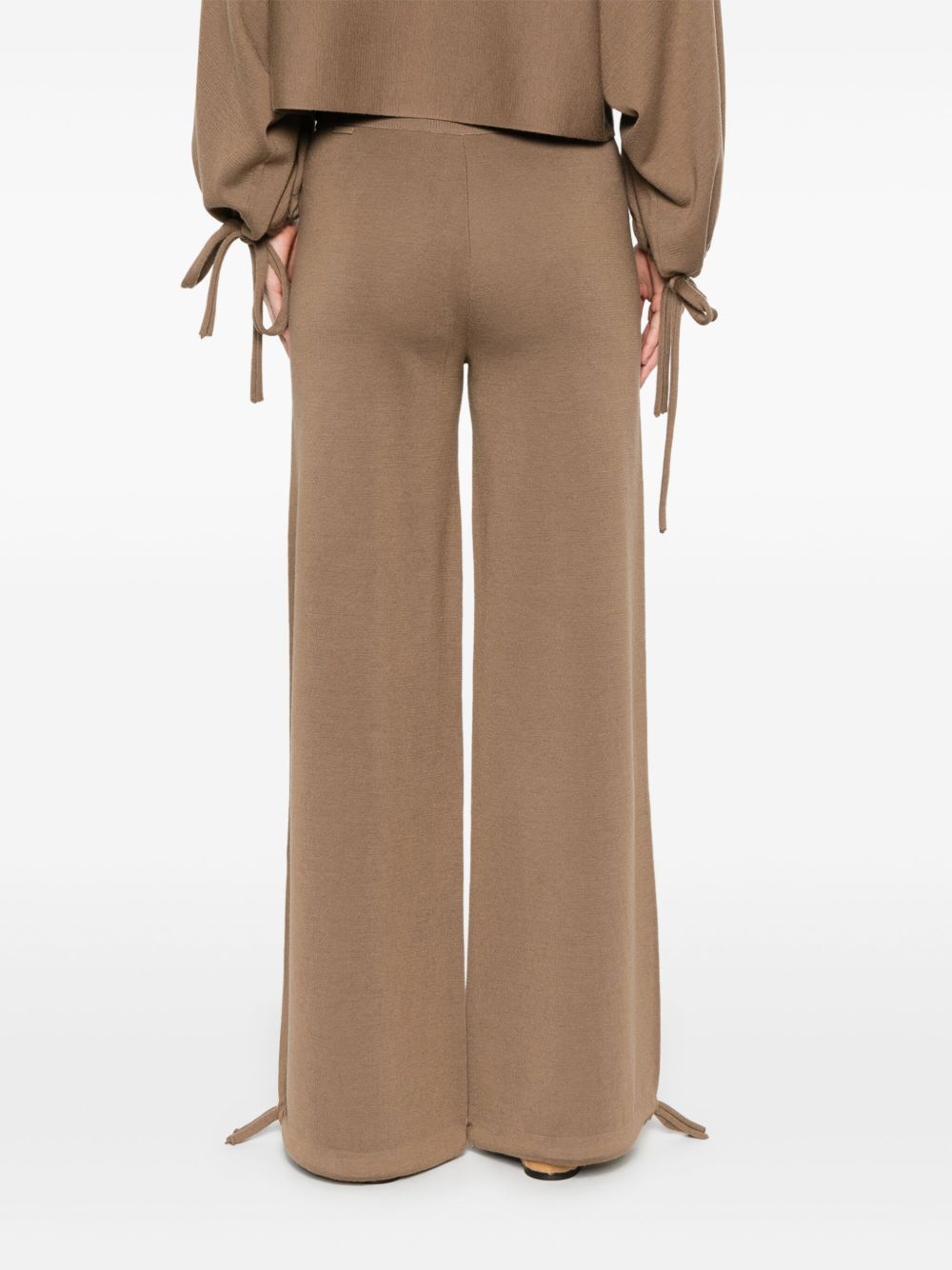 Pantaloni con vita elasticizzata in marrone Maxmara - donna 