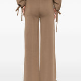 Pantaloni con vita elasticizzata in marrone Maxmara - donna 