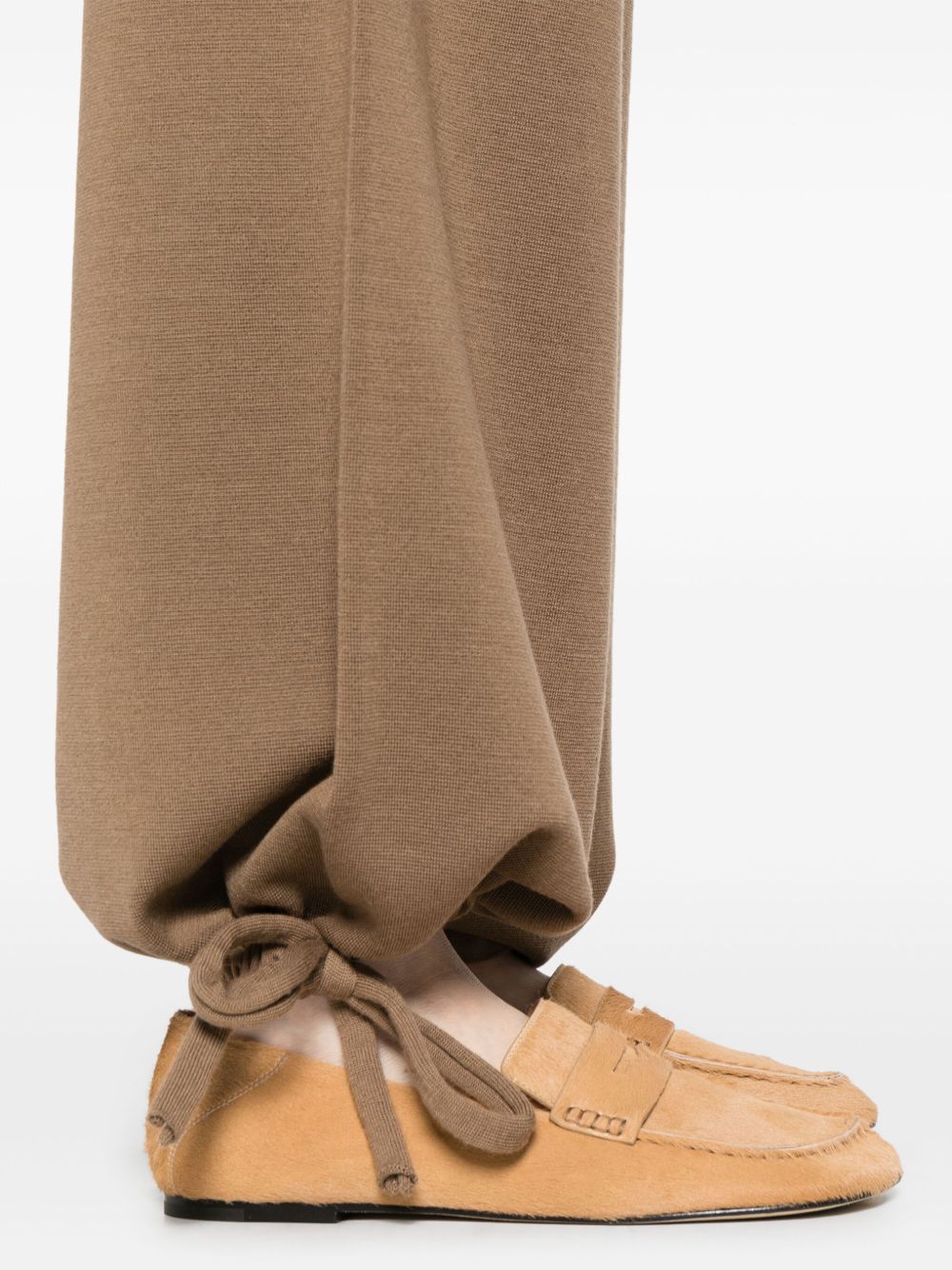 Pantaloni con vita elasticizzata in marrone Maxmara - donna 