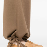 Pantaloni con vita elasticizzata in marrone Maxmara - donna 