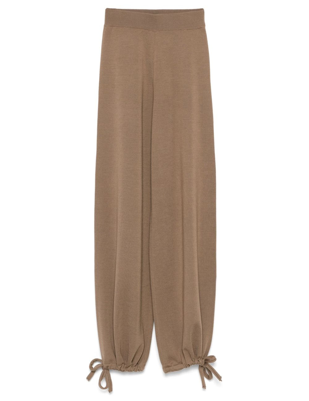 Pantaloni con vita elasticizzata in marrone Maxmara - donna 