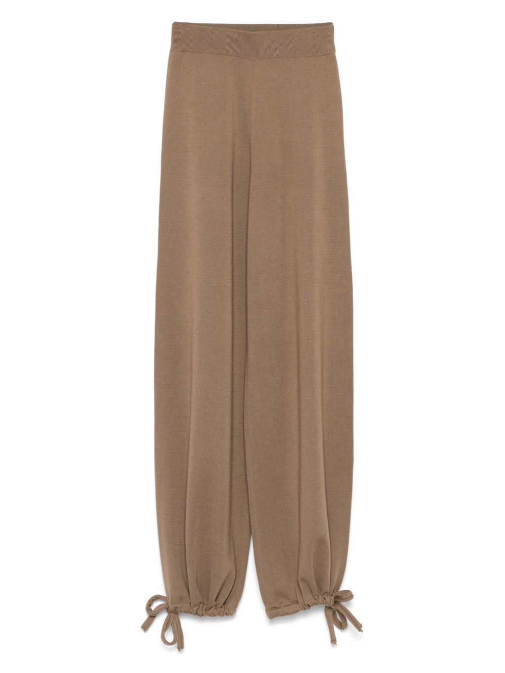 Pantaloni con vita elasticizzata in marrone Maxmara - donna 