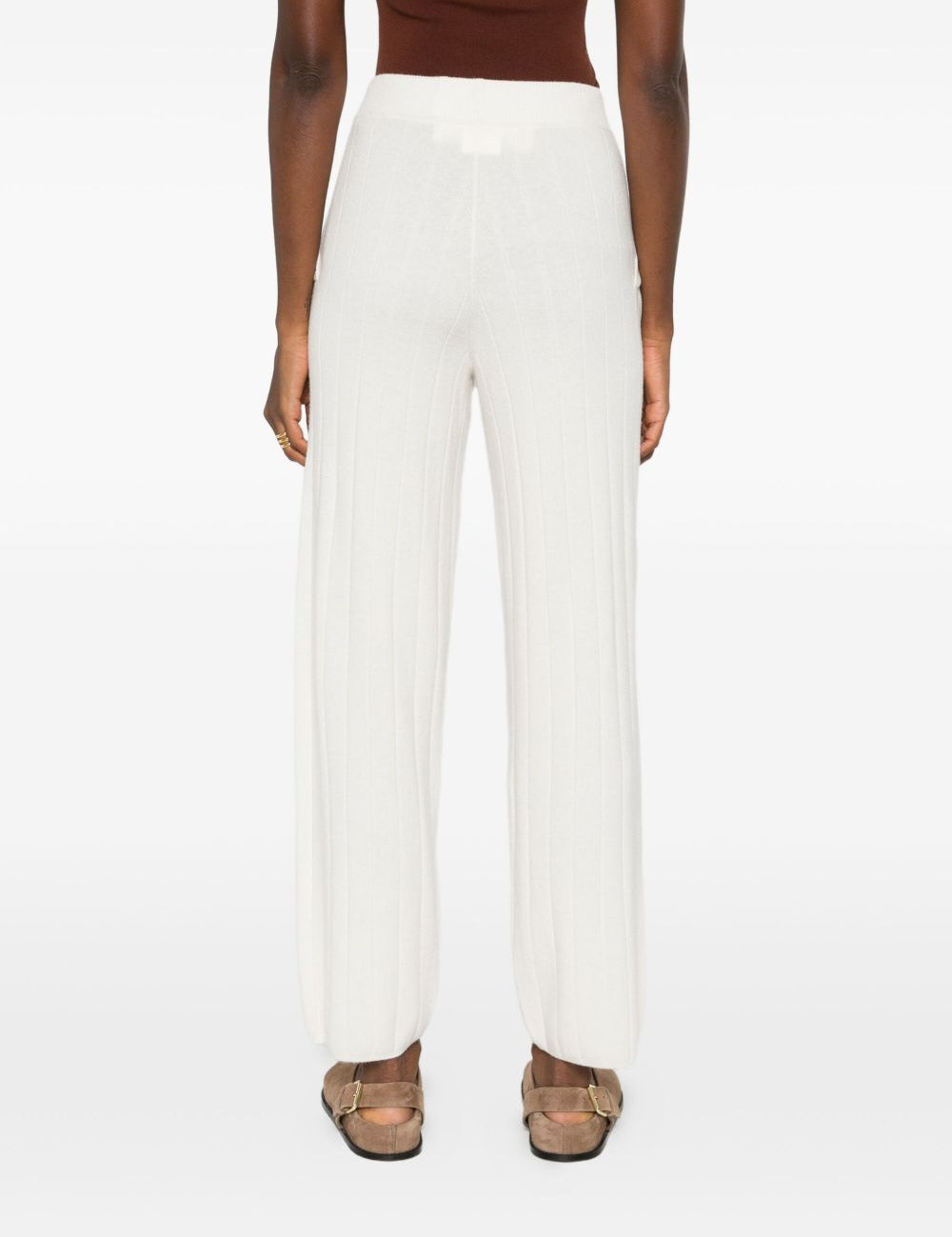 Pantaloni in cashmere jardin in bianco Maxmara - donna 