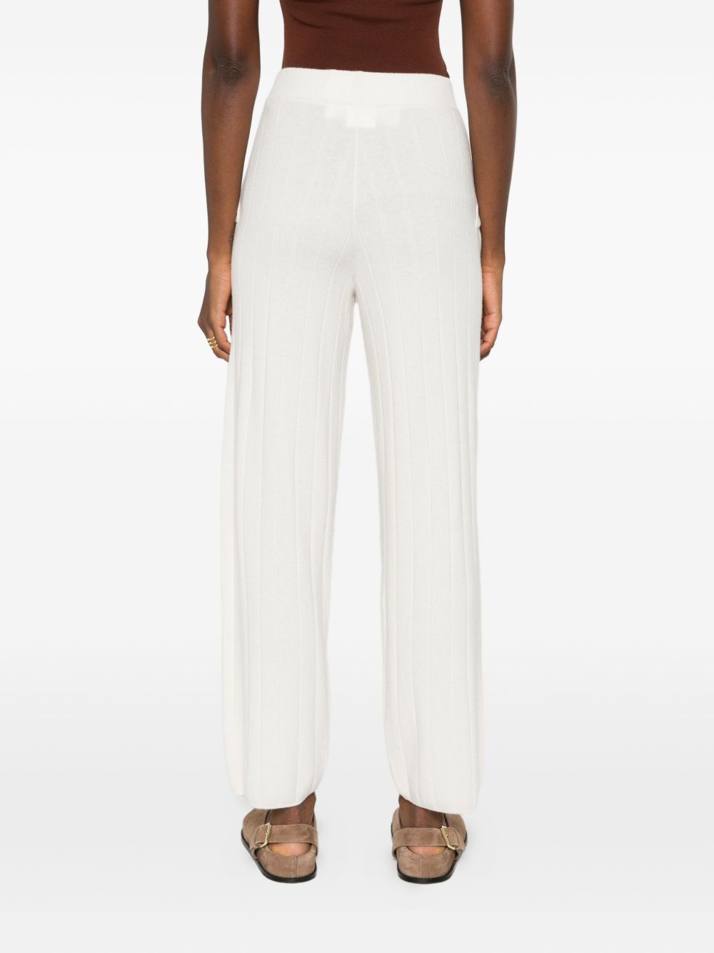 Pantaloni in cashmere jardin in bianco Maxmara - donna 