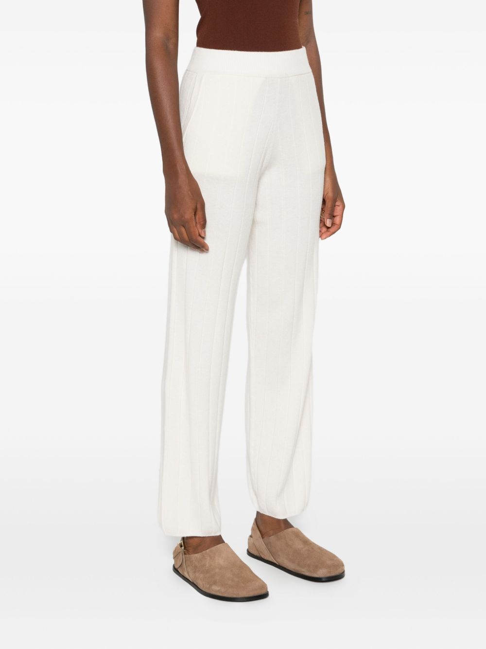 Pantaloni in cashmere jardin in bianco Maxmara - donna 