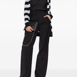 Cardigan a righe fiemme in bianco e nero Maxmara - donna 