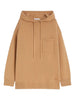Felpa con cappuccio e tasca in marrone Maxmara - donna