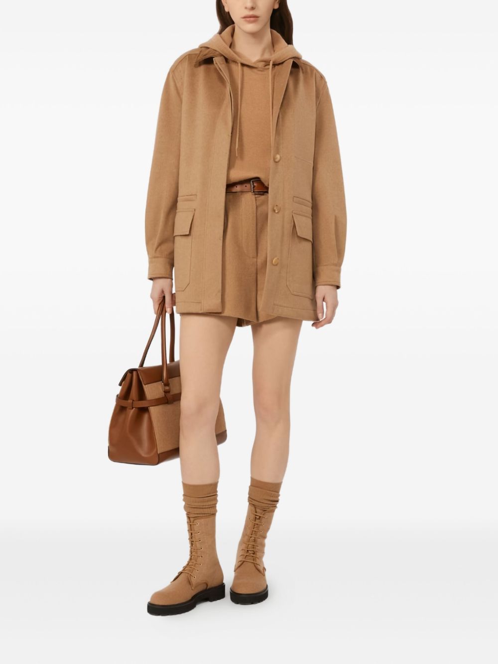Felpa con cappuccio Liana in beige 