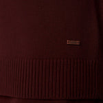 Felpa con cappuccio in lana e cachemire liana in bordeaux Maxmara - donna 