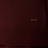 Felpa con cappuccio in lana e cachemire liana in bordeaux Maxmara - donna 