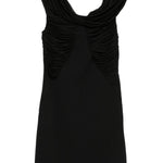Abito off-shoulder in jersey di viscosa navile in nero Maxmara - donna 