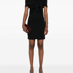 Abito off-shoulder in jersey di viscosa navile in nero Maxmara - donna 