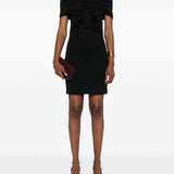 Abito off-shoulder in jersey di viscosa navile in nero Maxmara - donna 