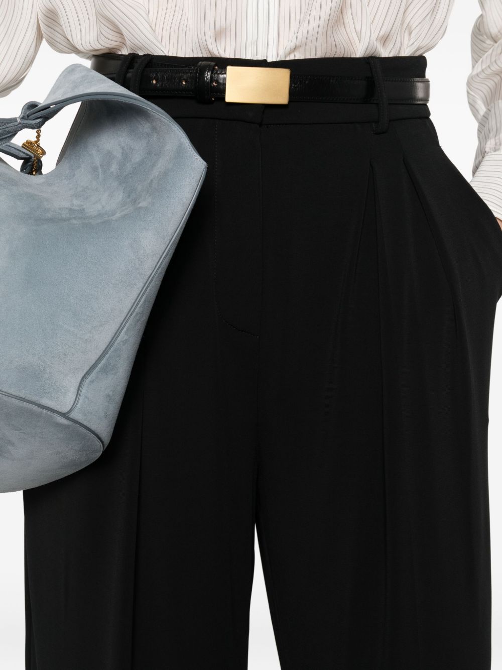 Pantaloni con vita elasticizzata in nero Maxmara - donna 