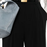 Pantaloni con vita elasticizzata in nero Maxmara - donna 