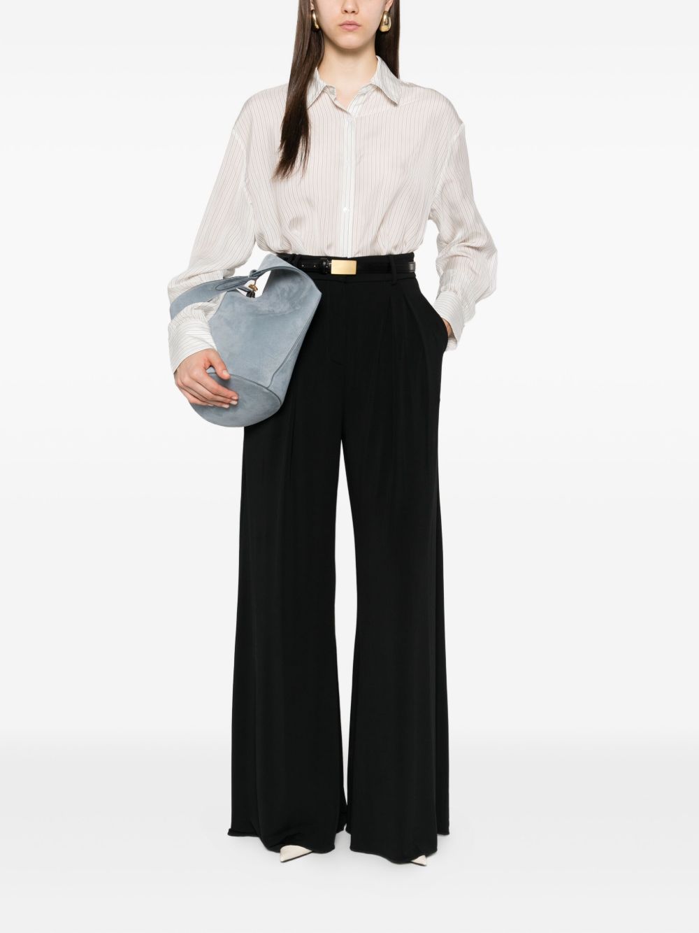 Pantaloni con vita elasticizzata in nero Maxmara - donna 