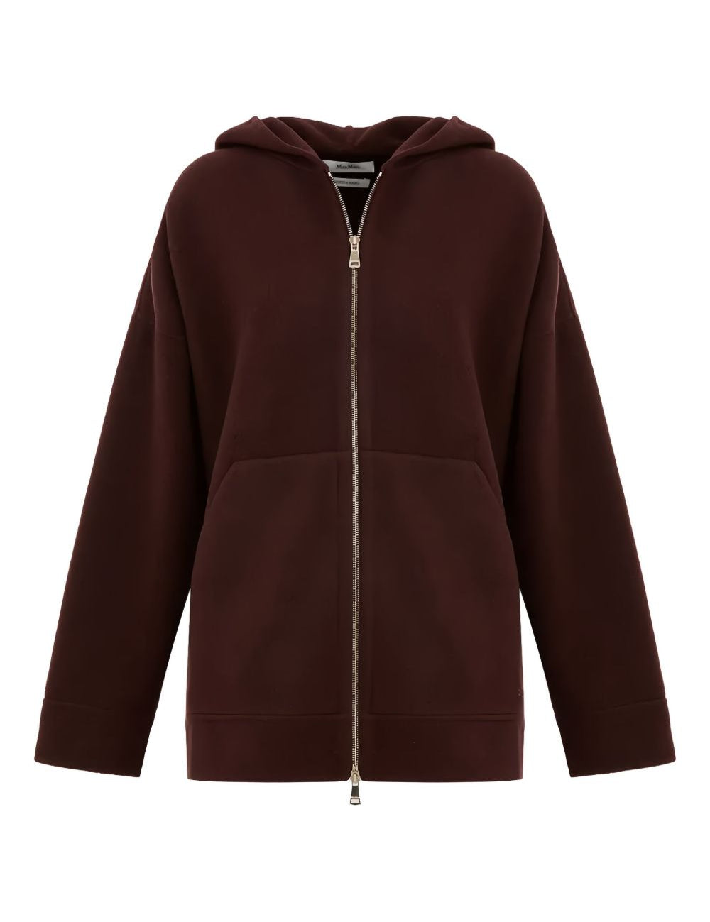 Felppa con cappuccio e zip in rosso Maxmara - donna 