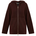 Felppa con cappuccio e zip in rosso Maxmara - donna 