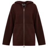 Felppa con cappuccio e zip in rosso Maxmara - donna 