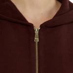 Felppa con cappuccio e zip in rosso Maxmara - donna 