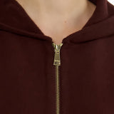 Felppa con cappuccio e zip in rosso Maxmara - donna 